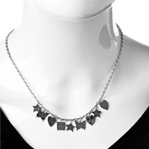 GUCCI Trademark Sterling Silver .925 Charm Necklace